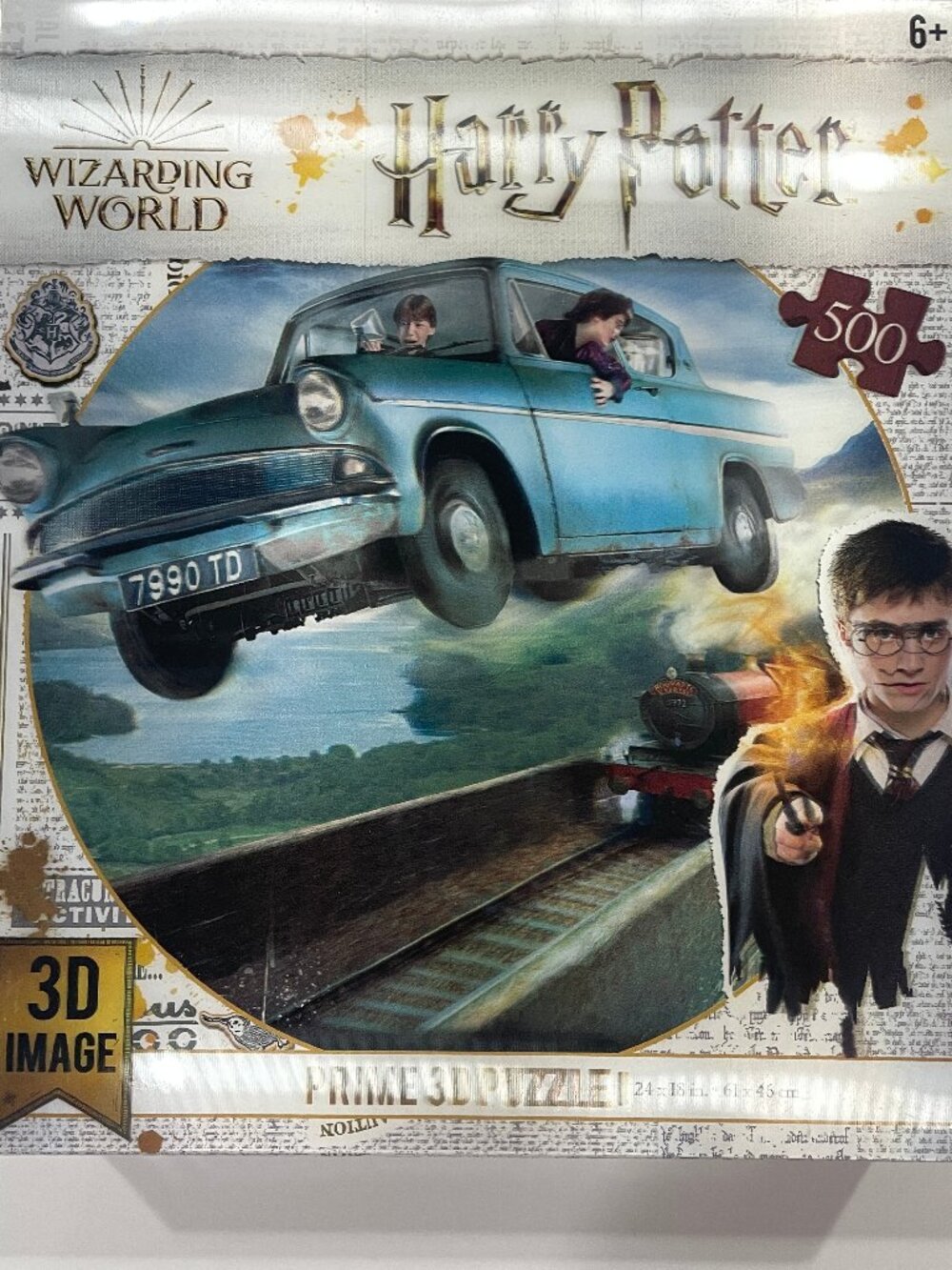 New Harry Potter Wizarding World 3D 500 Pc Jigsaw Puzzle Chamber of Secrets Car